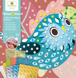 STICK'N FUN - PETIT MODÈLE 3 MAXI MOSAIQUES OISEAUX